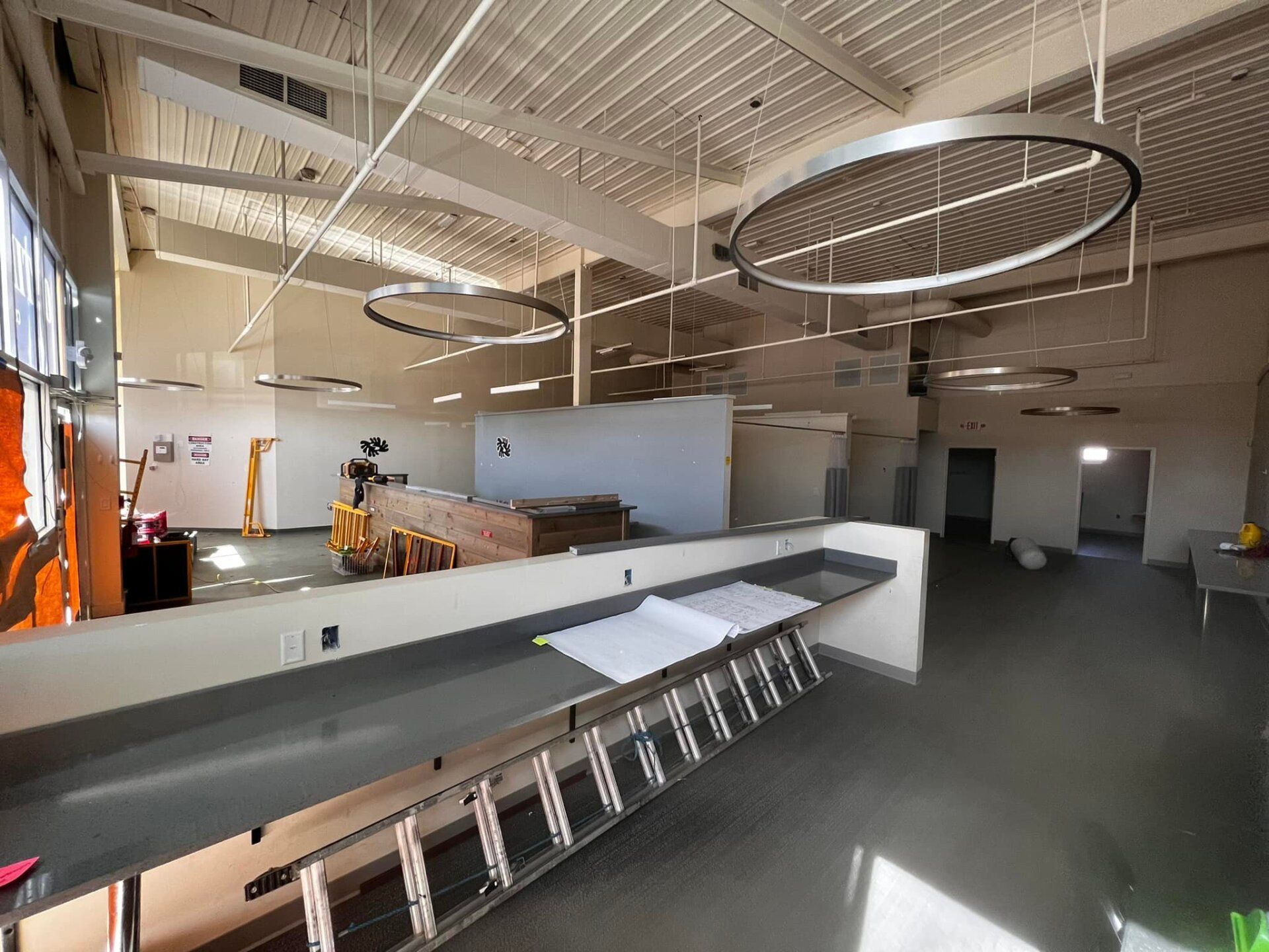 Before image of an interior demolition in Freeport, ME