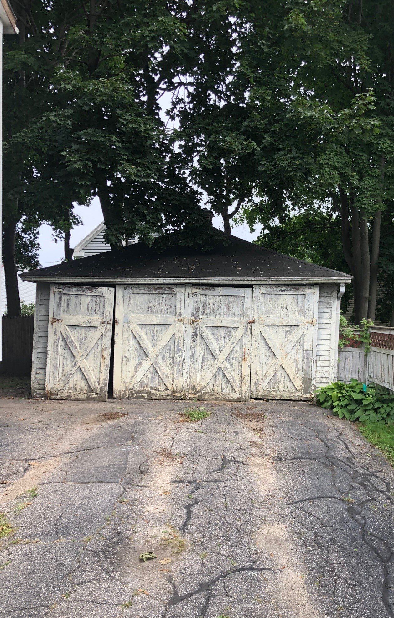Garage demolition in Maine
