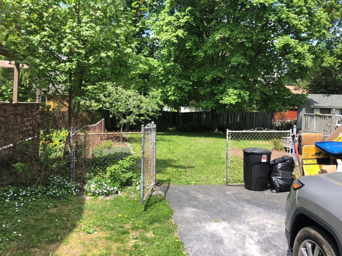 Before picture of a fencing project by Briggs