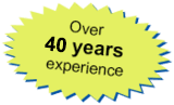 over 40 years experience