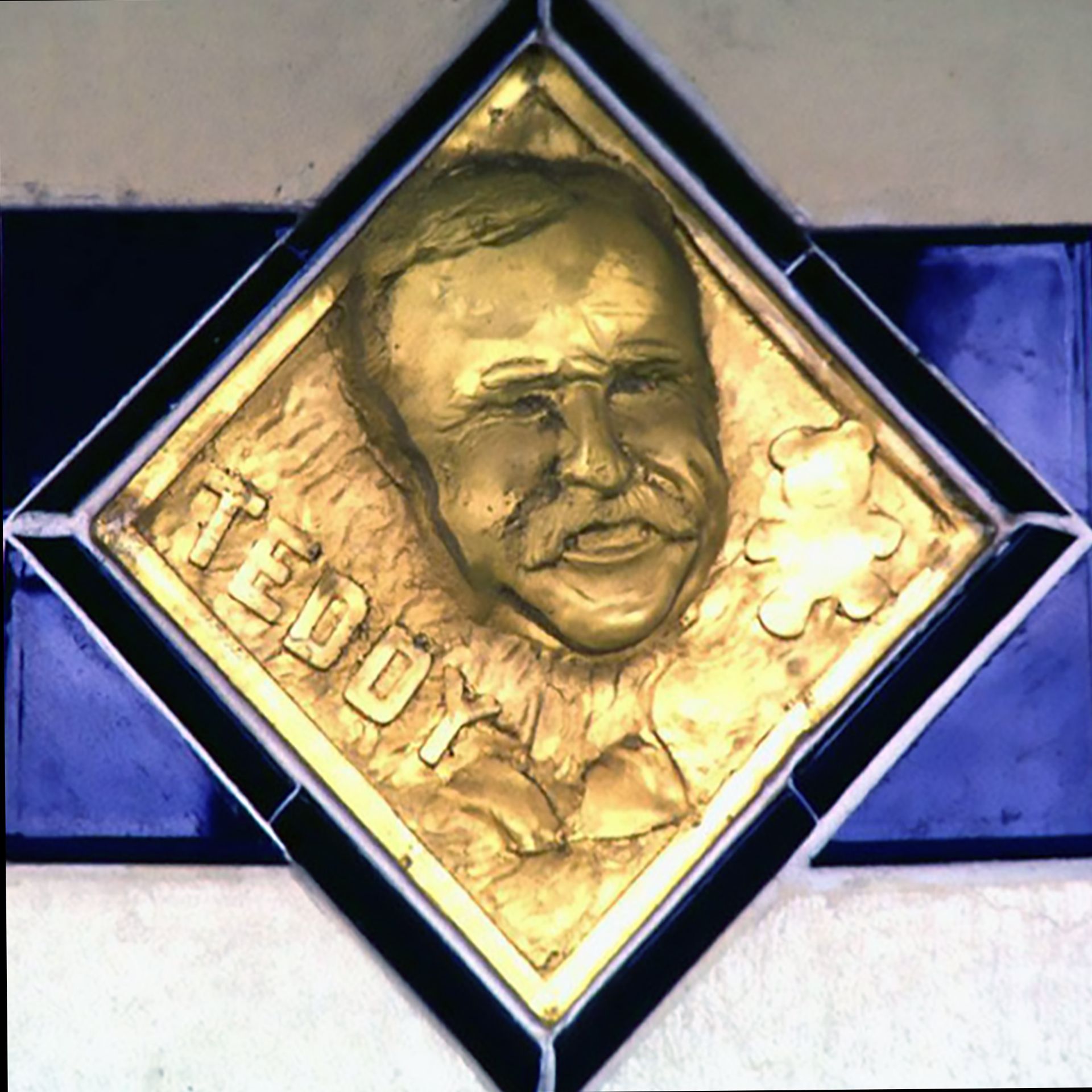 A picture of a man with the name teddy on it