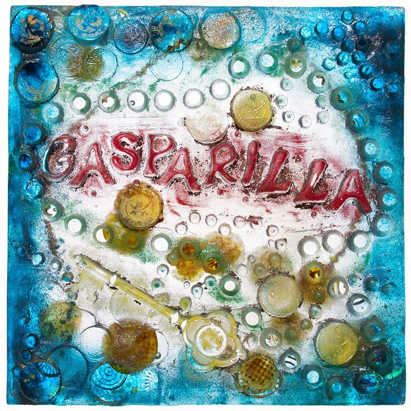 A painting with the word gasparilla on it