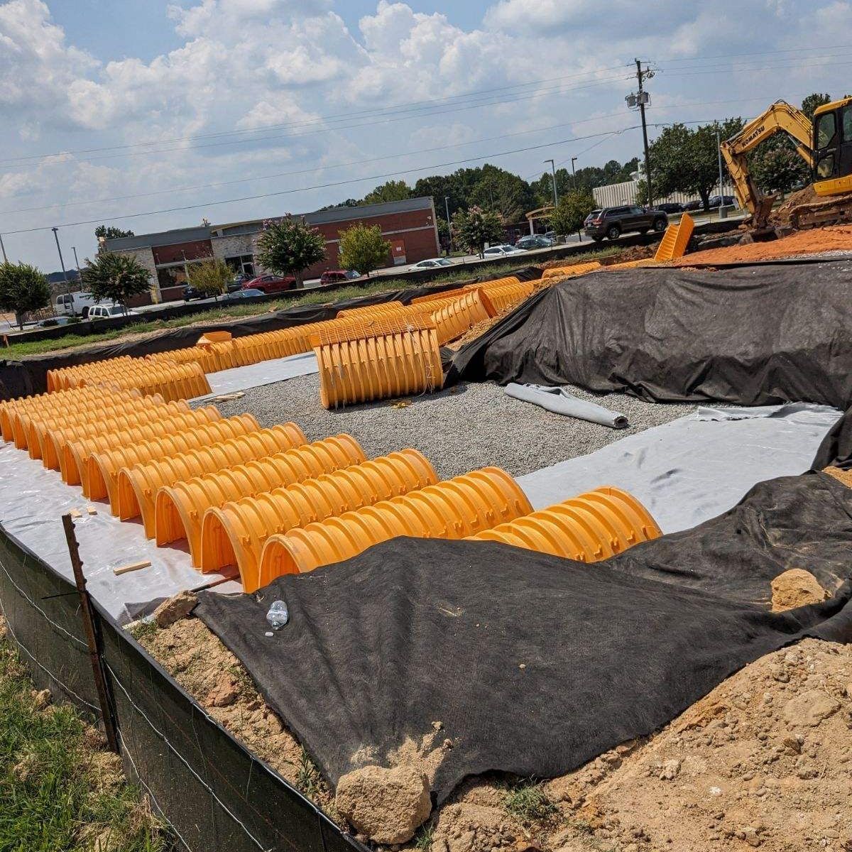 AJ Bright Construction stormwater detention project