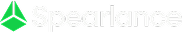 Green geometric logo with faint gray wordmark on a white background