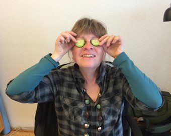 Frau Orth bei der Arbeit