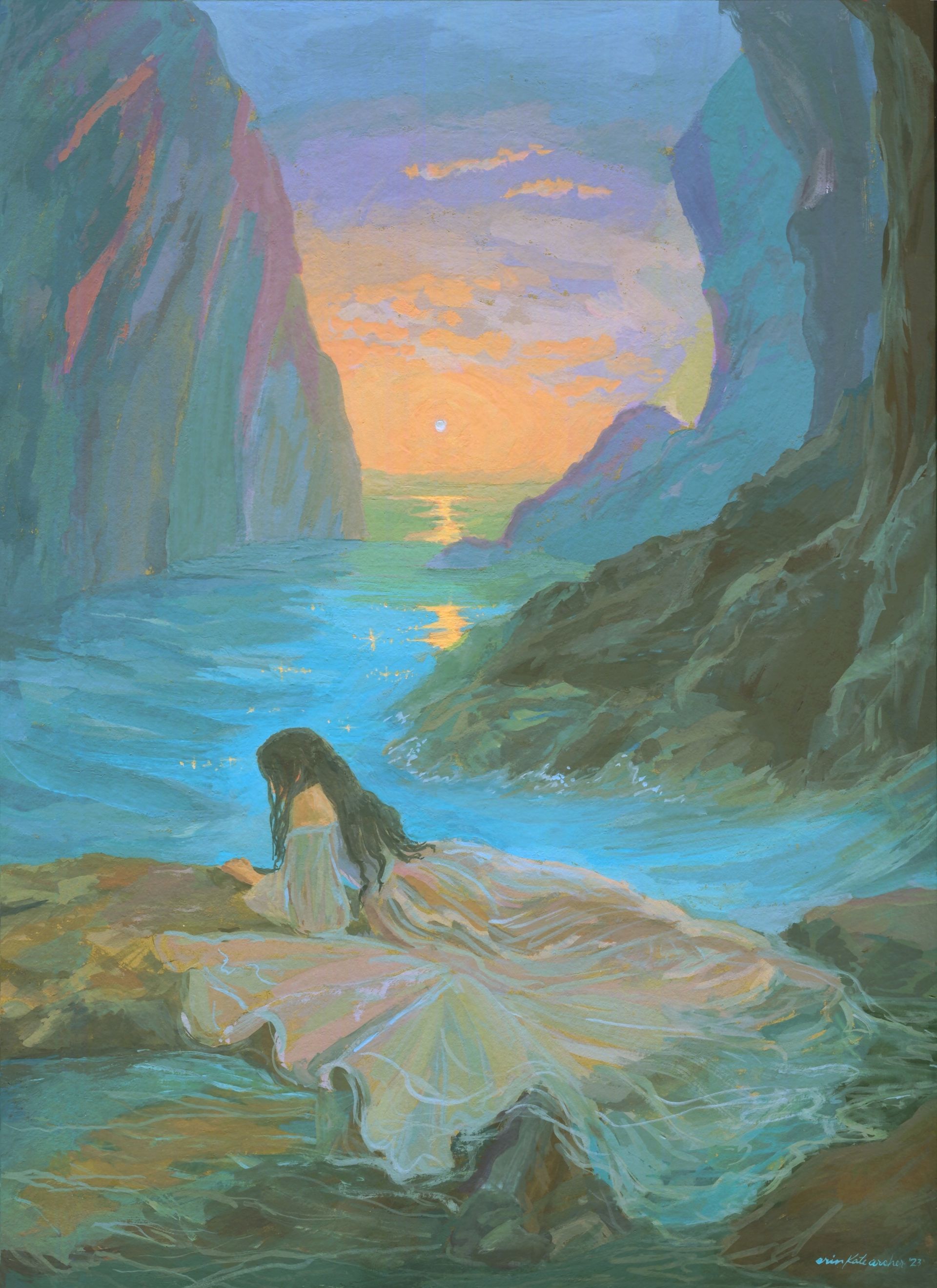 woman born of frothy sea