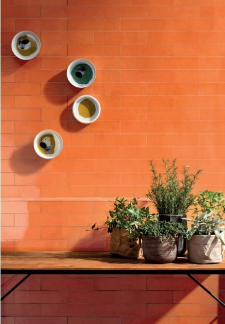 Orange Casablanca Wall Tile — Hunter Valley Tile Mart in Rutherford, NSW
