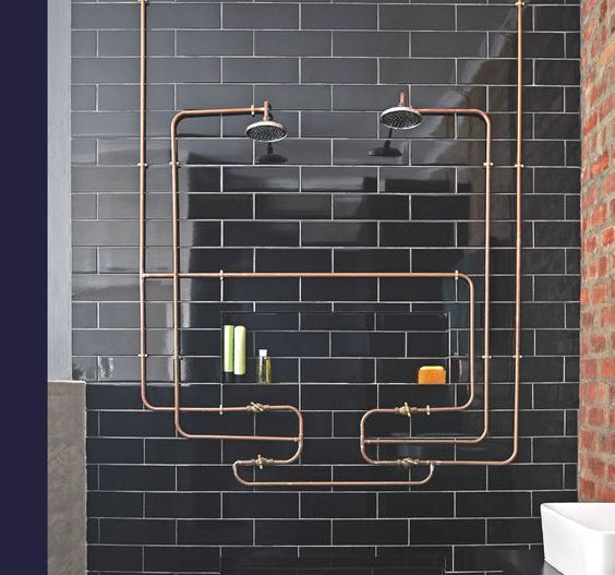 Subway Black Tiles — Hunter Valley Tile Mart in Rutherford, NSW