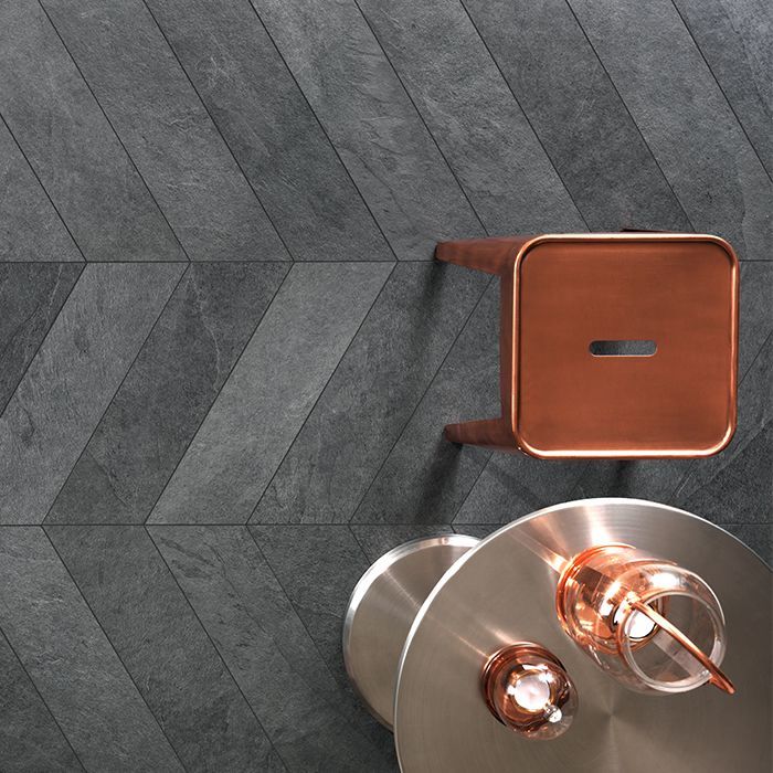 Top View Of Detailed Waterfall Grey Tile — Hunter Valley Tile Mart in Rutherford, NSW