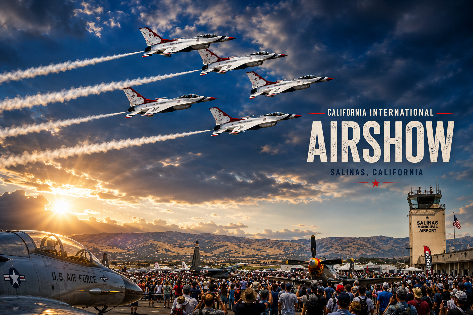 Join the 45th California International Airshow Salinas, September 26–27, and stay at Steinbeck Lodge