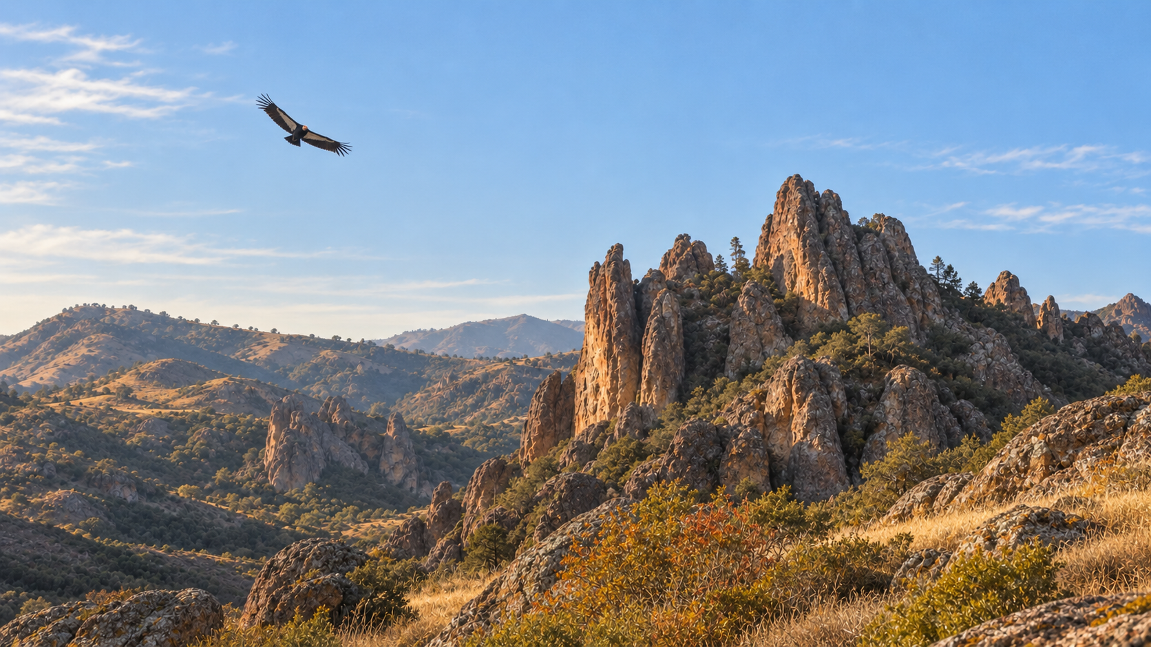 Pinnacles National Park fall 2026, Bear Gulch Cave, High Peaks Trail, California condors, Steinbeck 