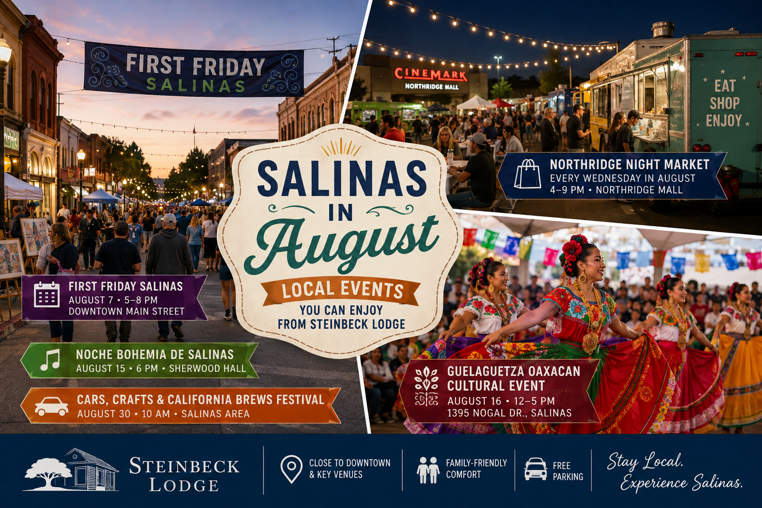 August in Salinas: Events, Culture, and Comfort at Steinbeck Lodge