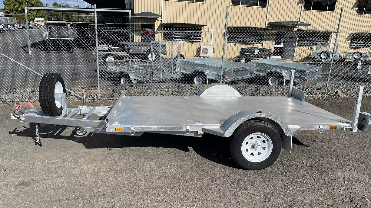 11 x 6 Galvanised Flat Top ATV Trailer — Towform Trailers in Brocklehurst, NSW
