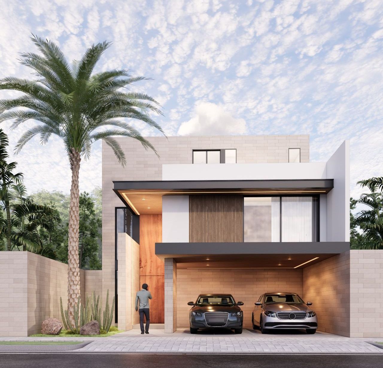 OHMS Arquitectura, fachada brisas del valle