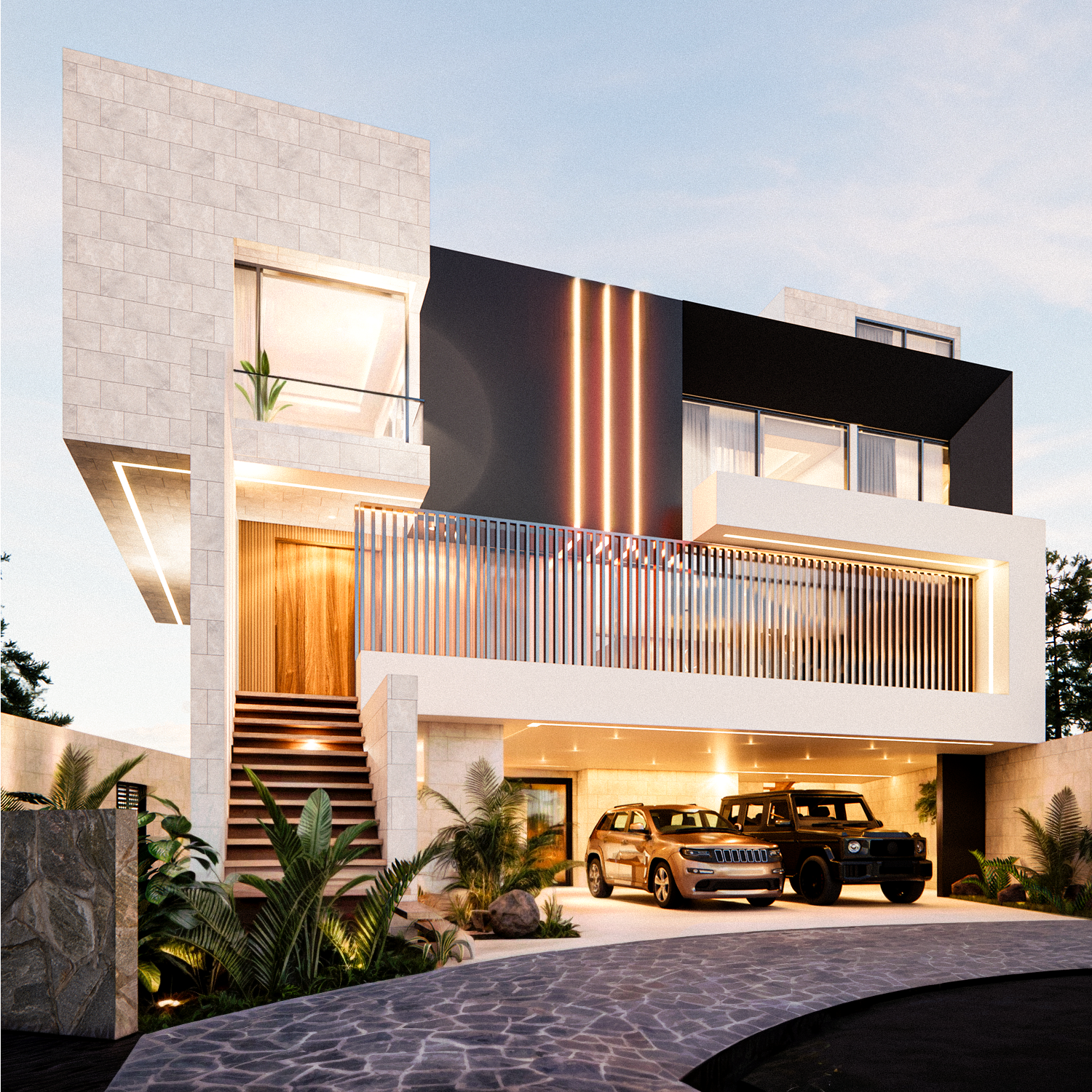 Diseño de fachada en Monterrey - OHMS Arquitectura