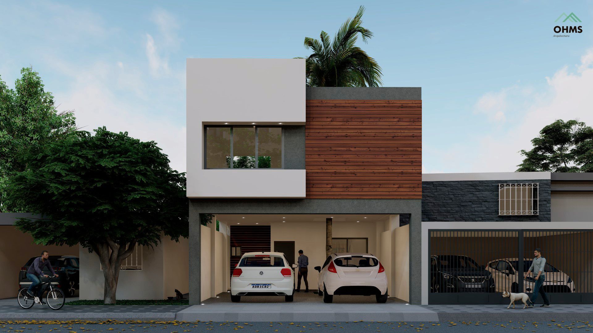 OHMS Arquitectura, fachada brisas del valle