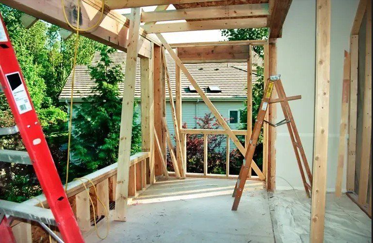 Home During Renovation Process — A. Webber Building in Currarong, NSW