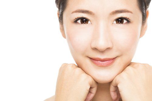 Woman smiling