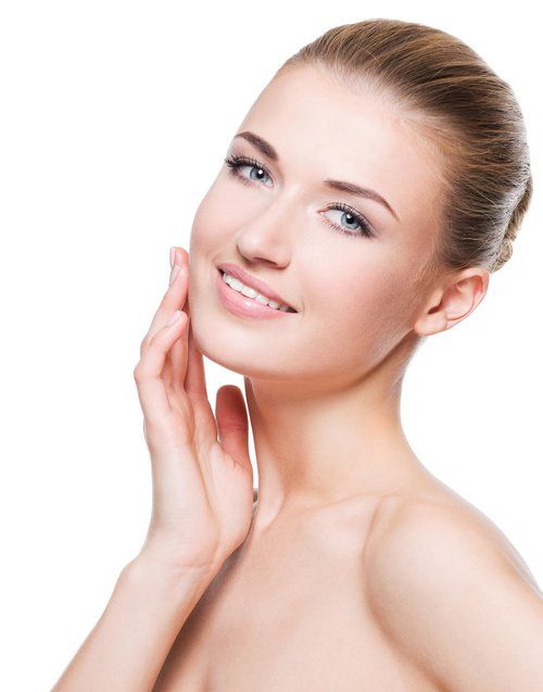 Image of woman with clear skin