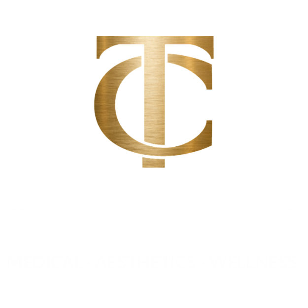 Gold stylized TC monogram logo on a white background