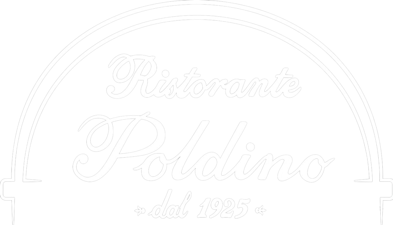 Logo ovale bianco con la scritta in corsivo 