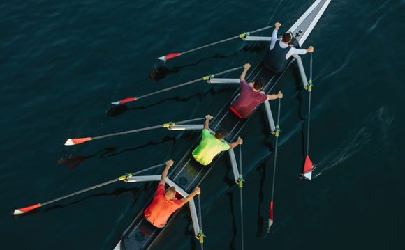 Men's crew racing shell