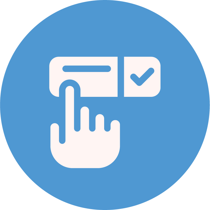 Checklist icon representing daily living skills and independence support