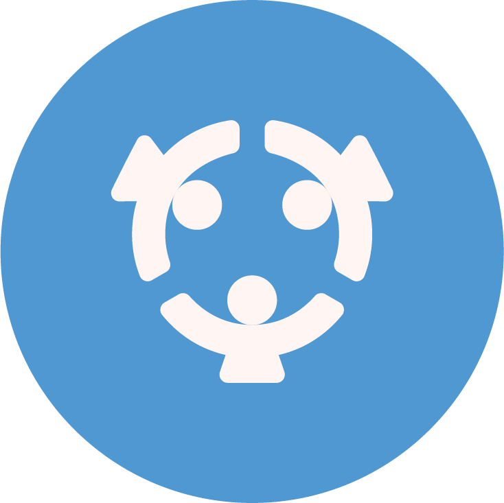 Community connection icon representing social activities and group participation