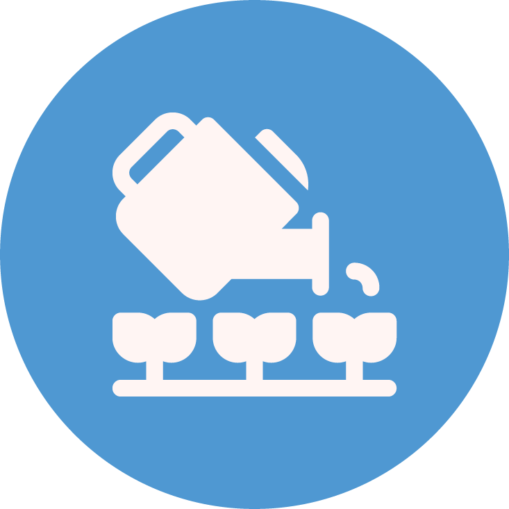 Household help icon representing light cleaning and home support