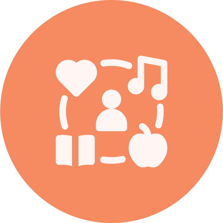 Activity icon representing hobbies, games, and shared interests