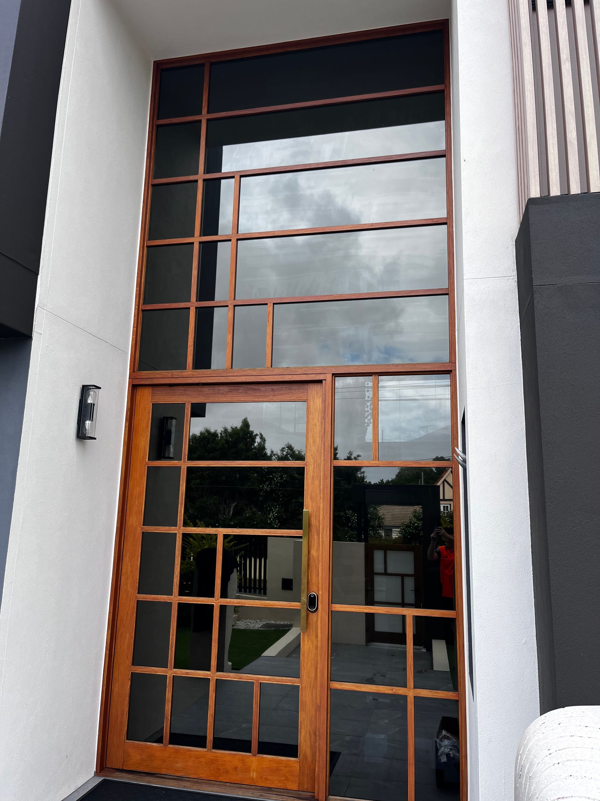 Tinted front Door and Windows — Solarmaster in Murarrie, QLD