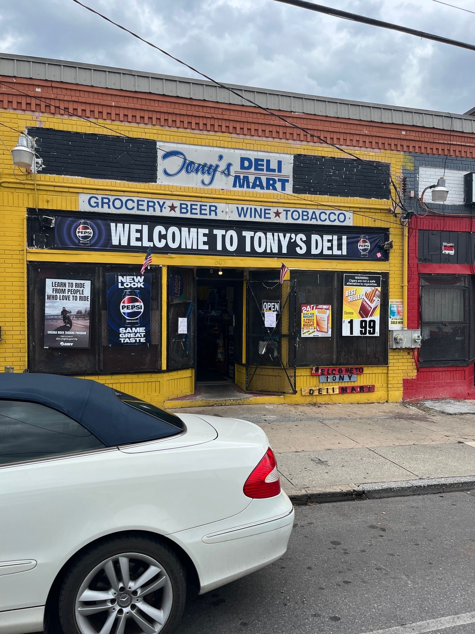 Yellow storefront, 