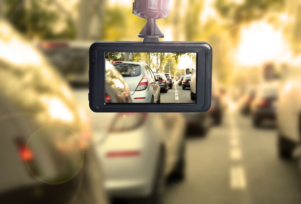 Dash Cam is Showing a Busy Street — Townsville Car Audio Excellence in Townsville, QLD