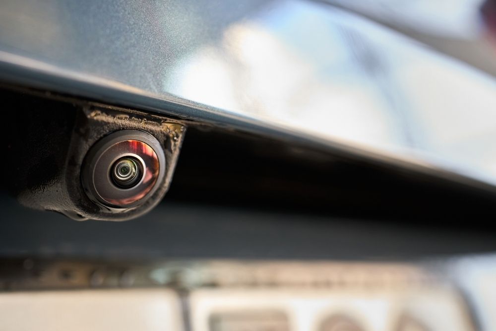 A close up of a rear view camera on the back of a car — Townsville Car Audio Excellence in Townsville, QLD