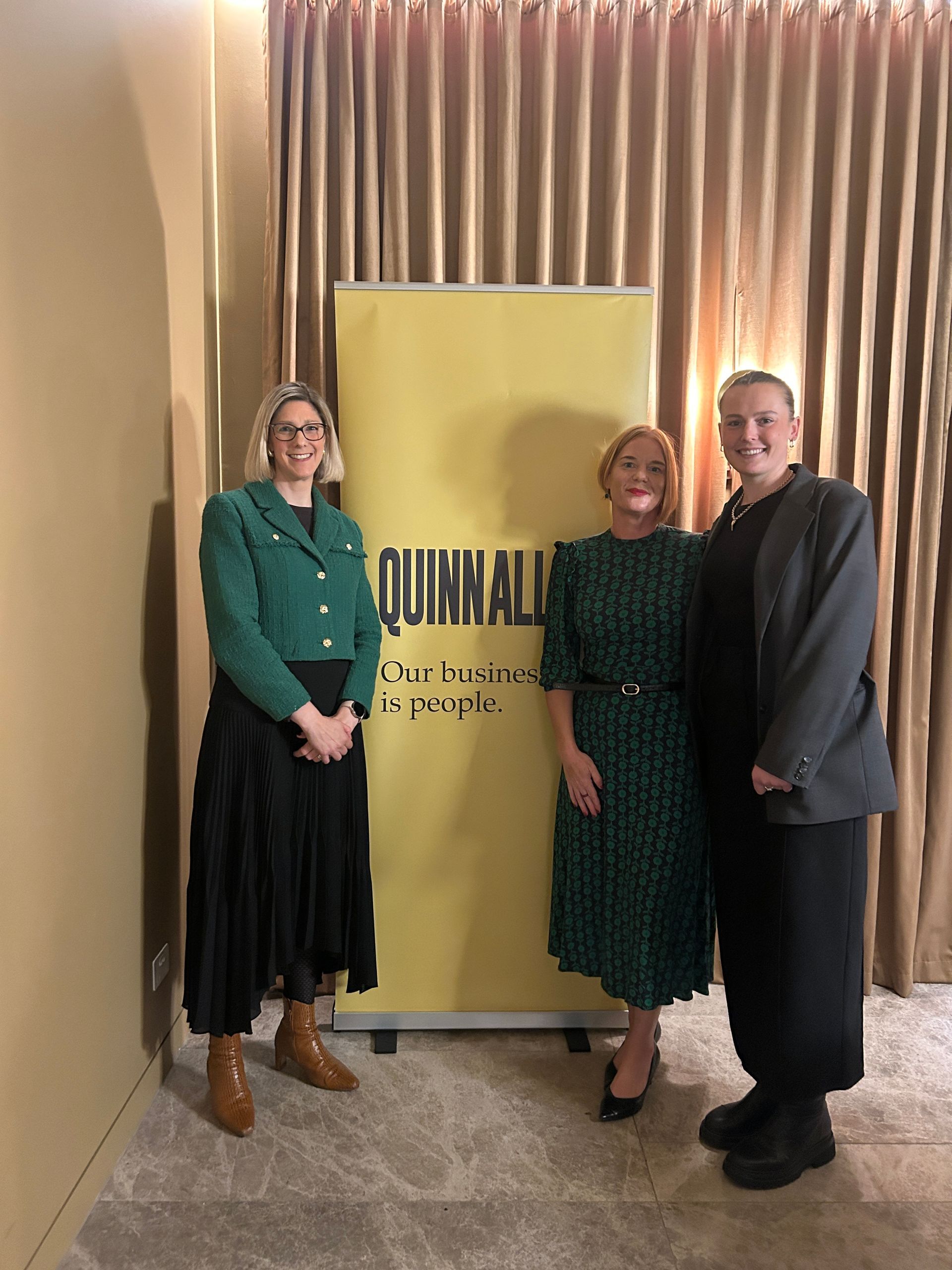 Quinn Allan team members and guest speaker at Bold Women Bold Futures event, October 2026