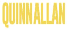 Yellow wordmark reading “QUINNALLAN” on a white background