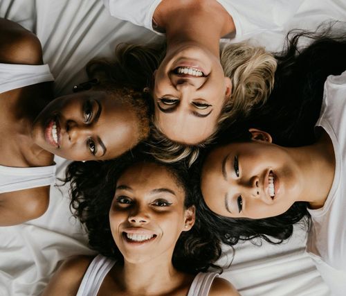Group of women smiling