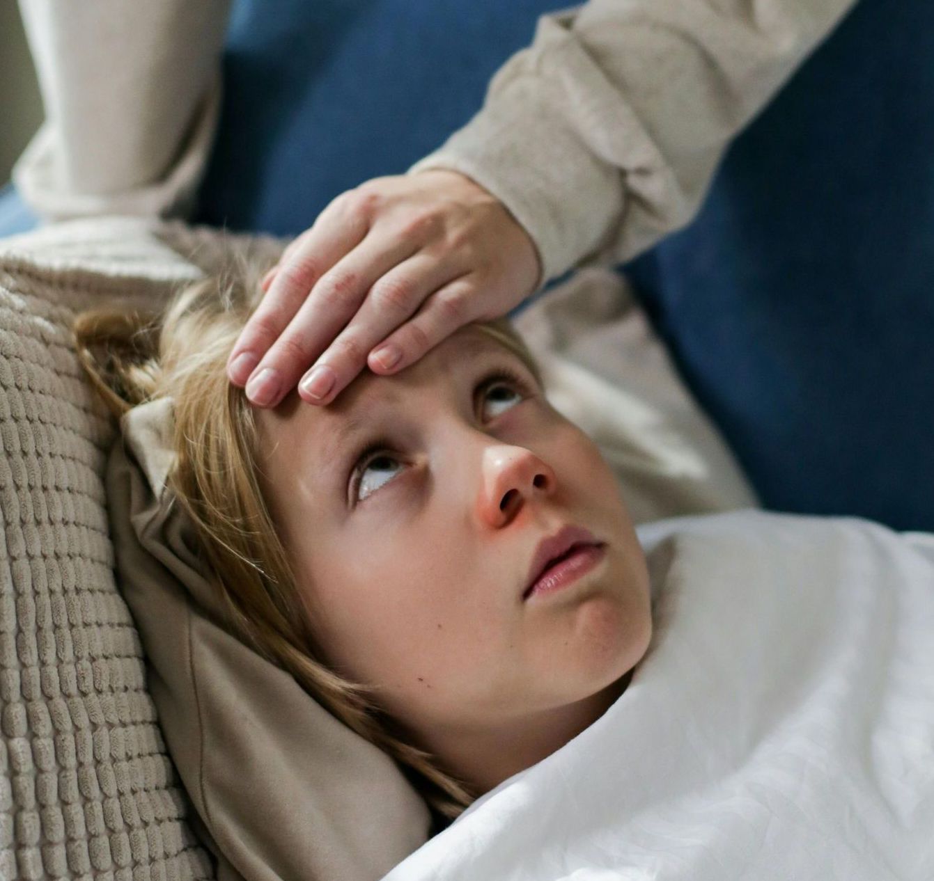 Girl with flu