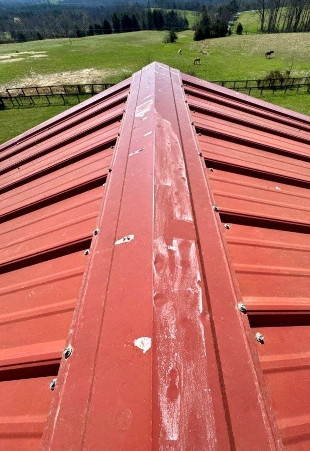 metal roof damage