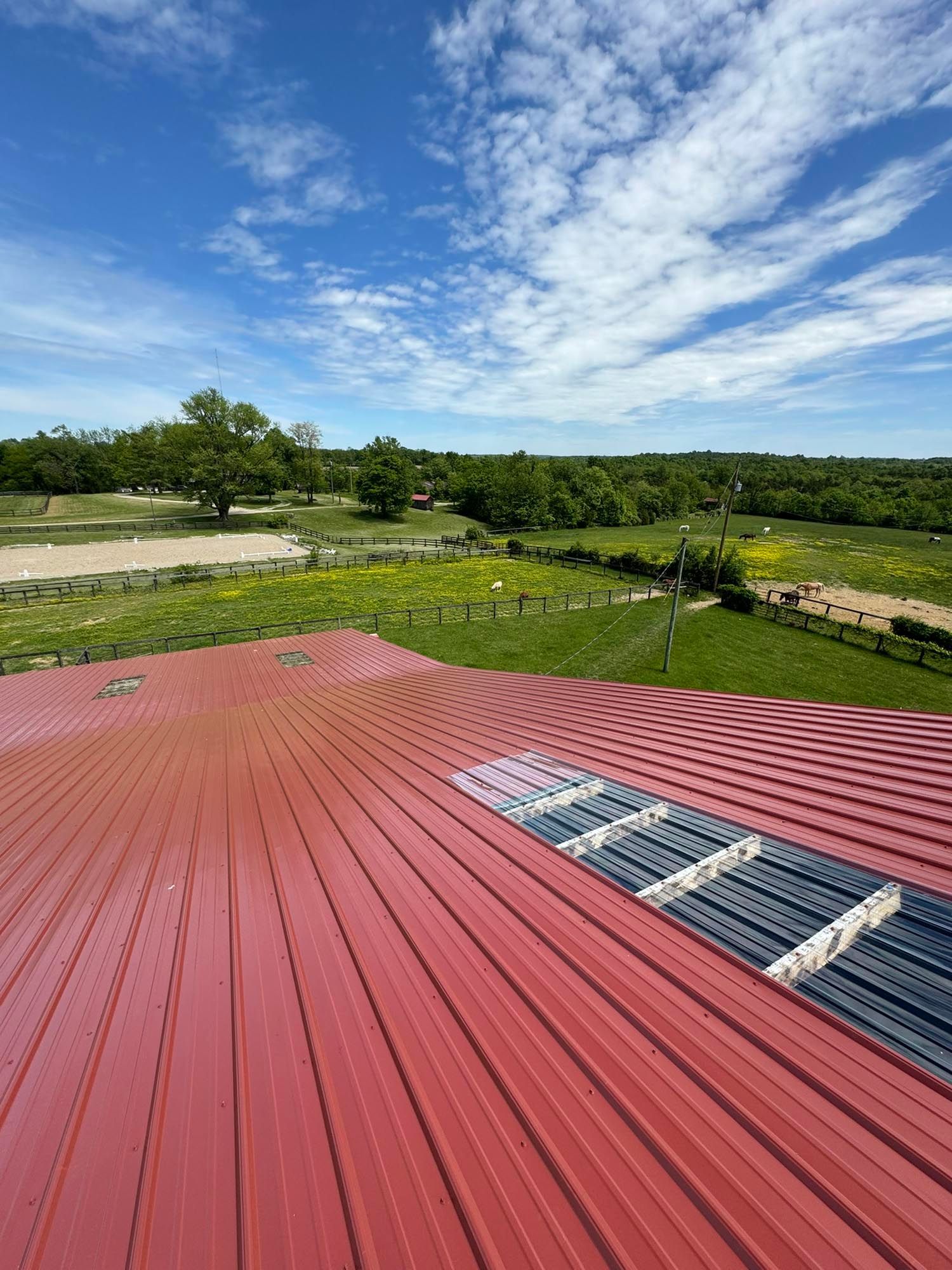 metal roof install