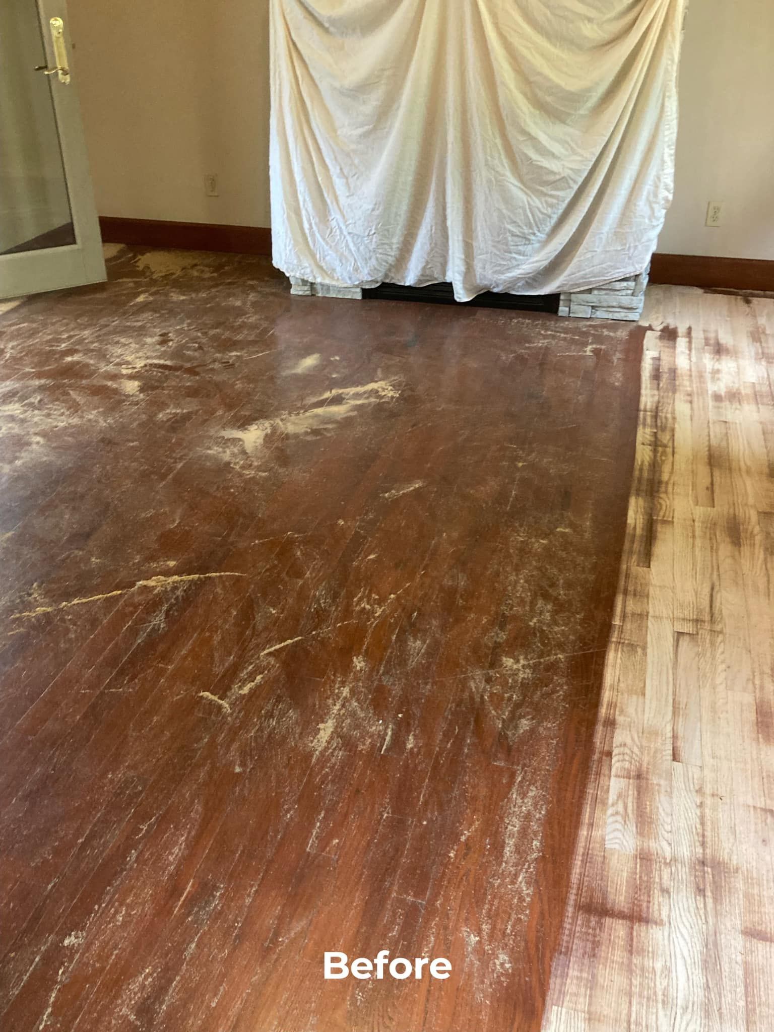 Before Unclean Floor | Beaver Falls, PA | Alexander's Hardwood Floors