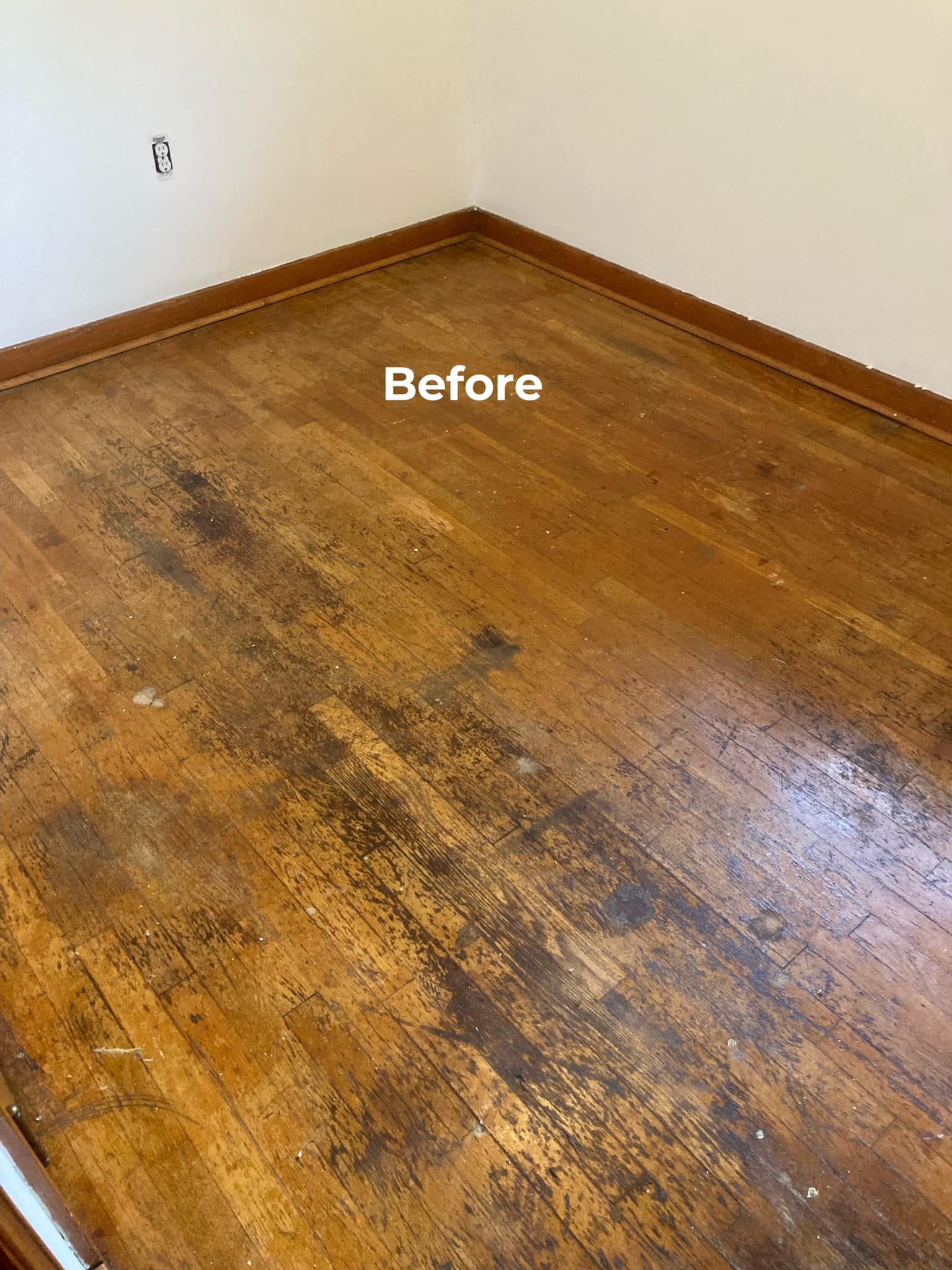 Before Unclean Floor | Beaver Falls, PA | Alexander's Hardwood Floors