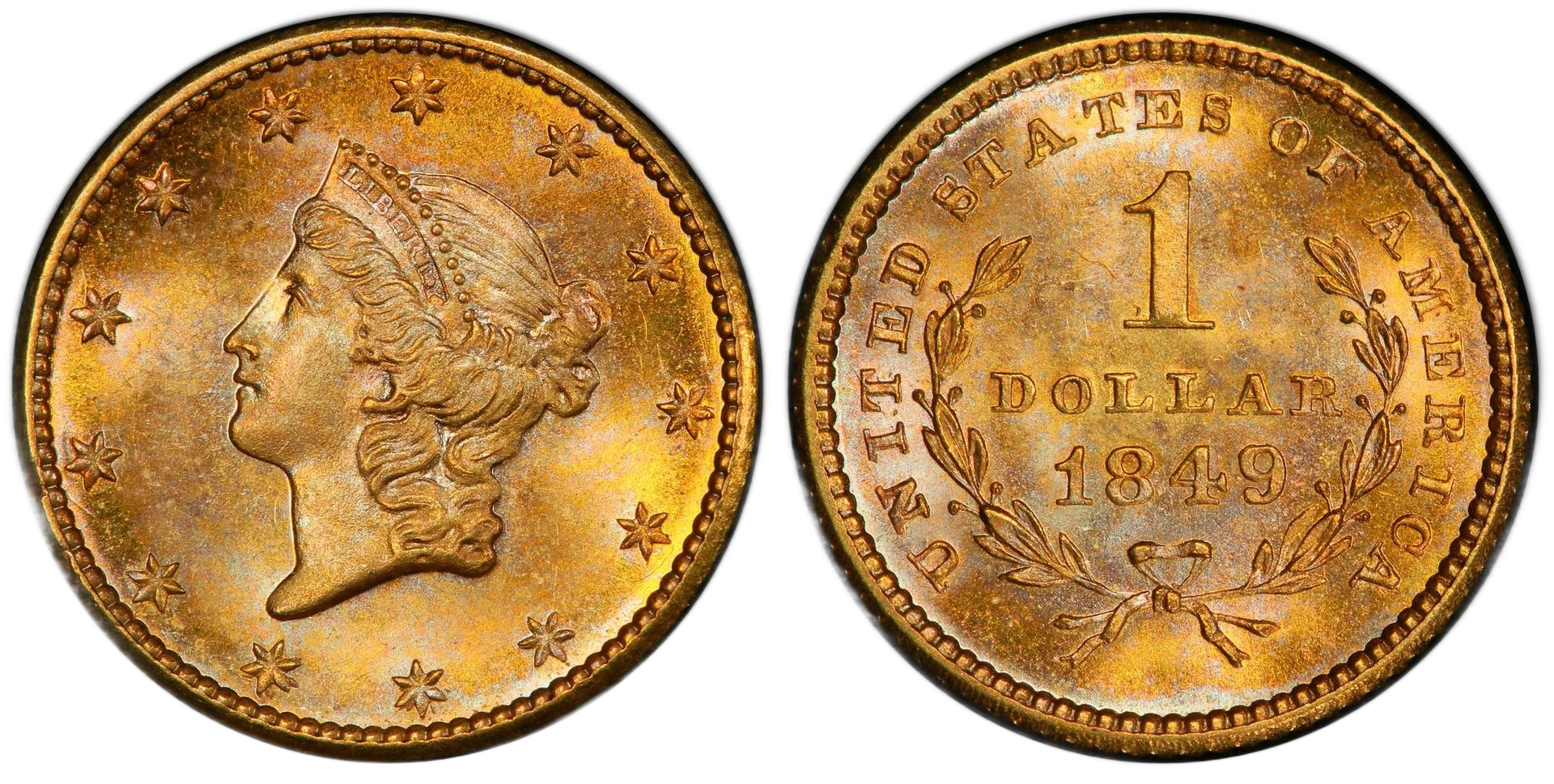 Gold Dollar Type 1:  1849-1854