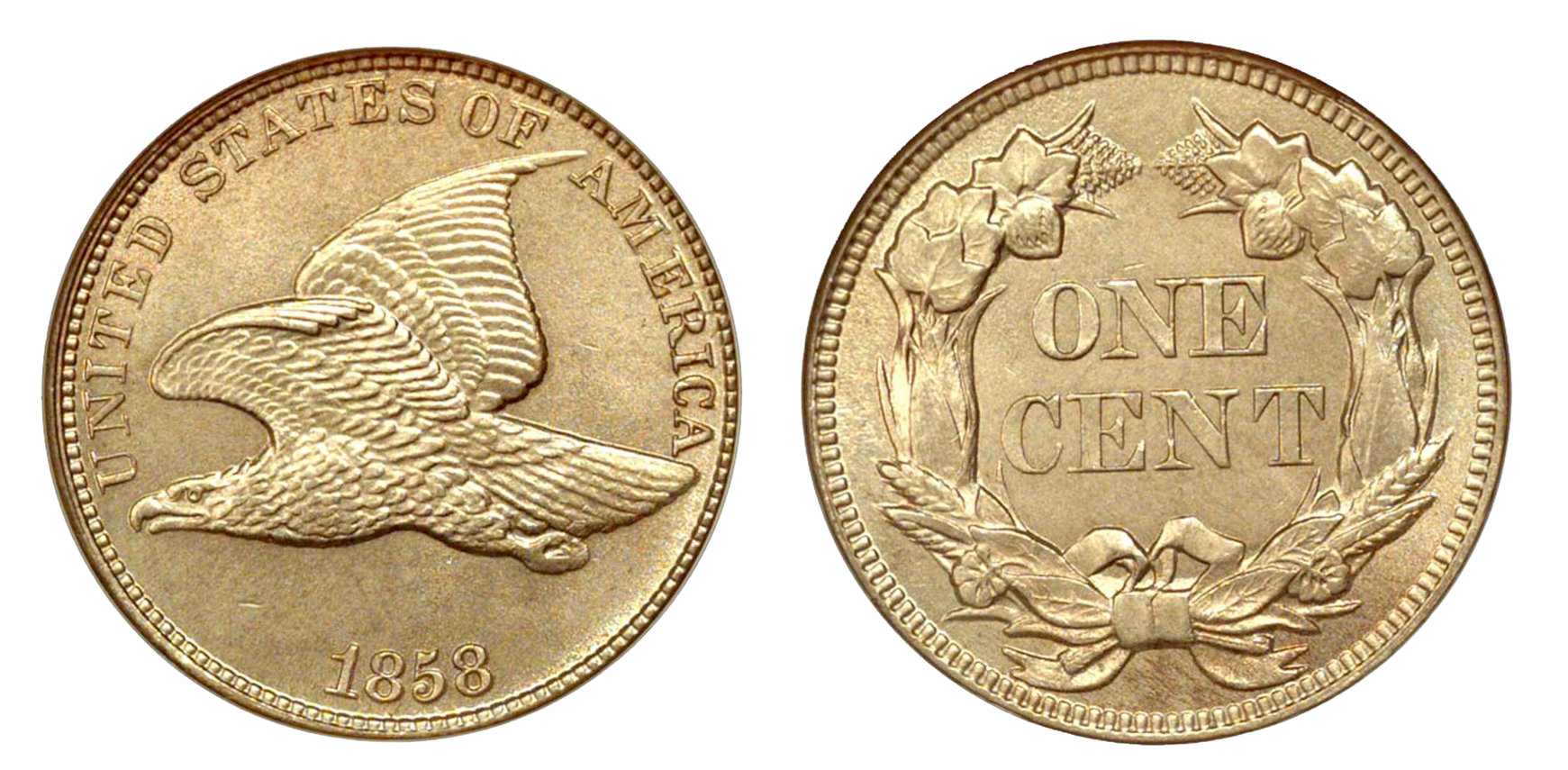 Small Cent: Flying Eagle:  1856-1858