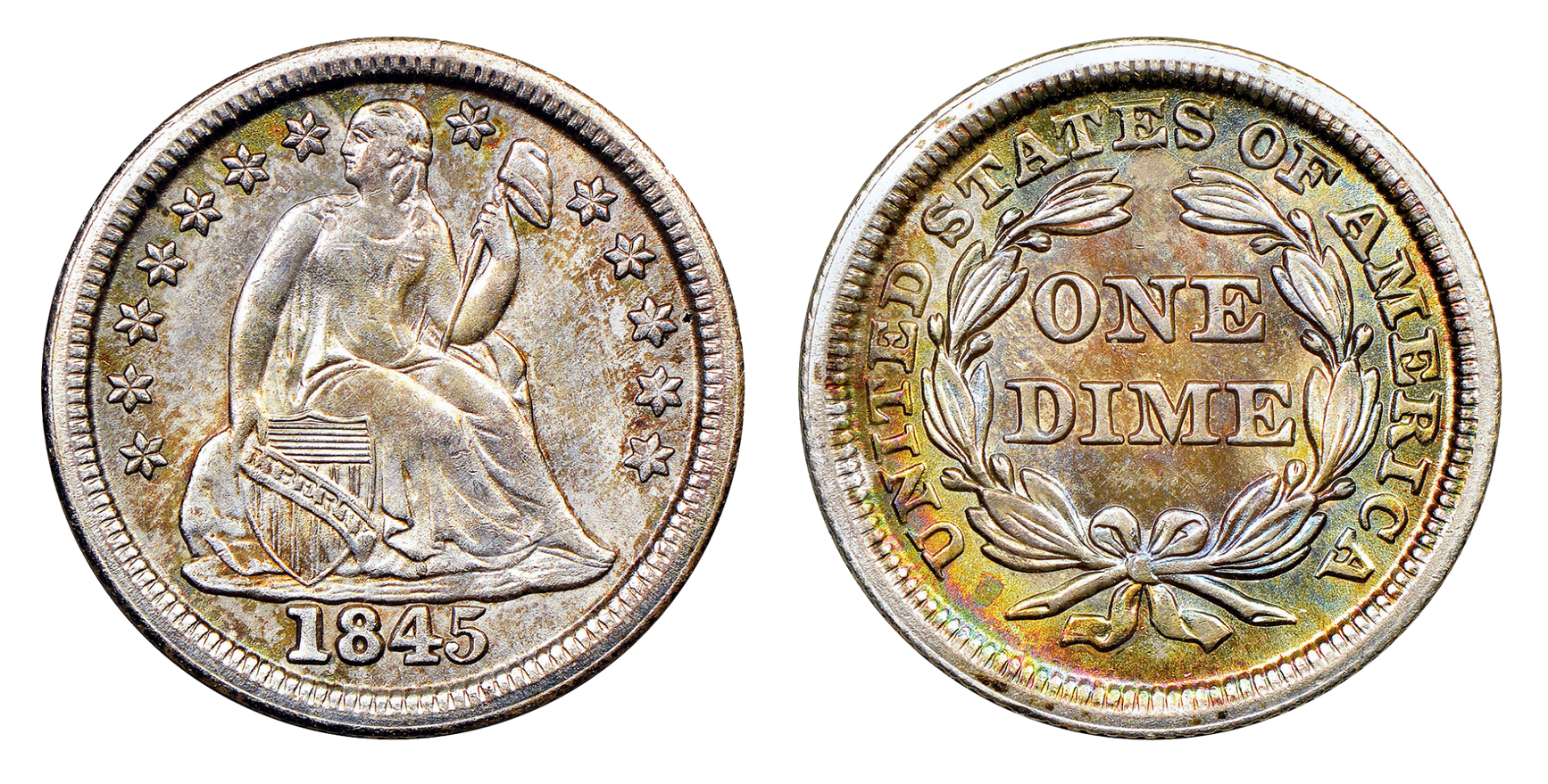 Liberty Seated Dime:  1837-1891