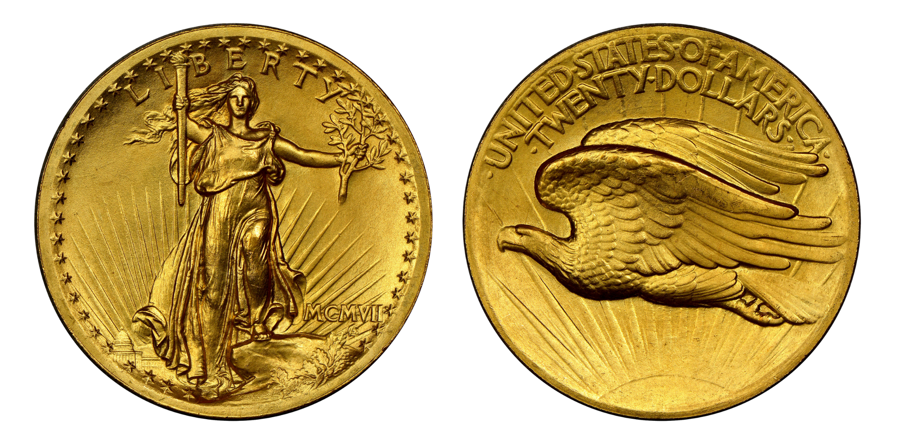Saint Gaudens Double Eagle:  1907-1933