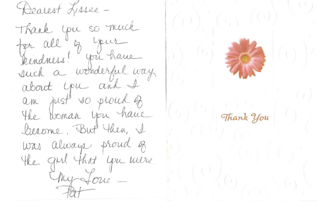 letter review sent to funeral home