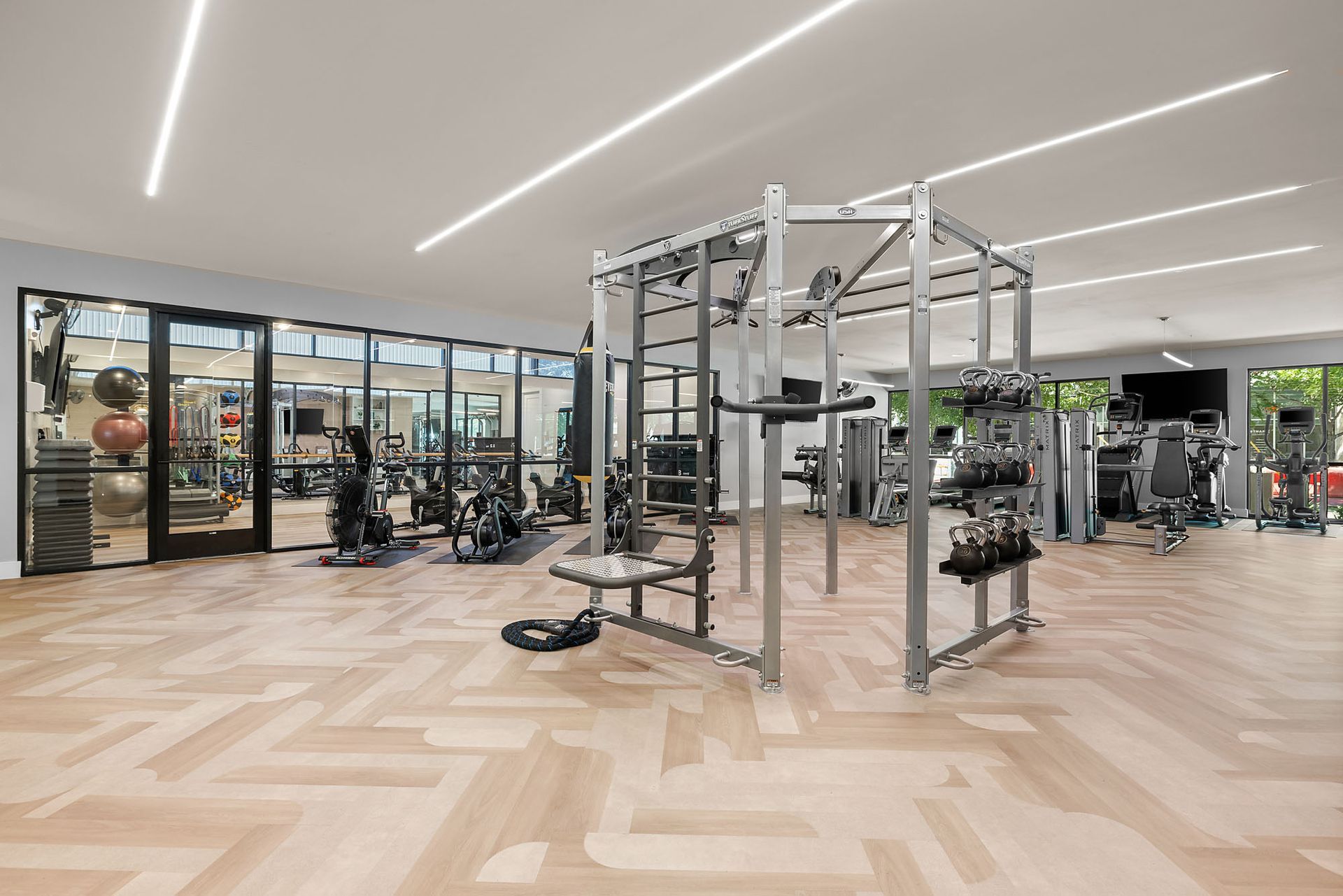 Expansive and Modern Fitness Center at The Clark