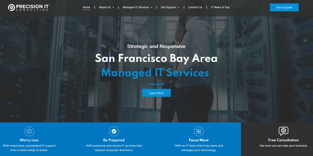 Case Study: Managed Website Design Services for Bay Area MSP Precision ...