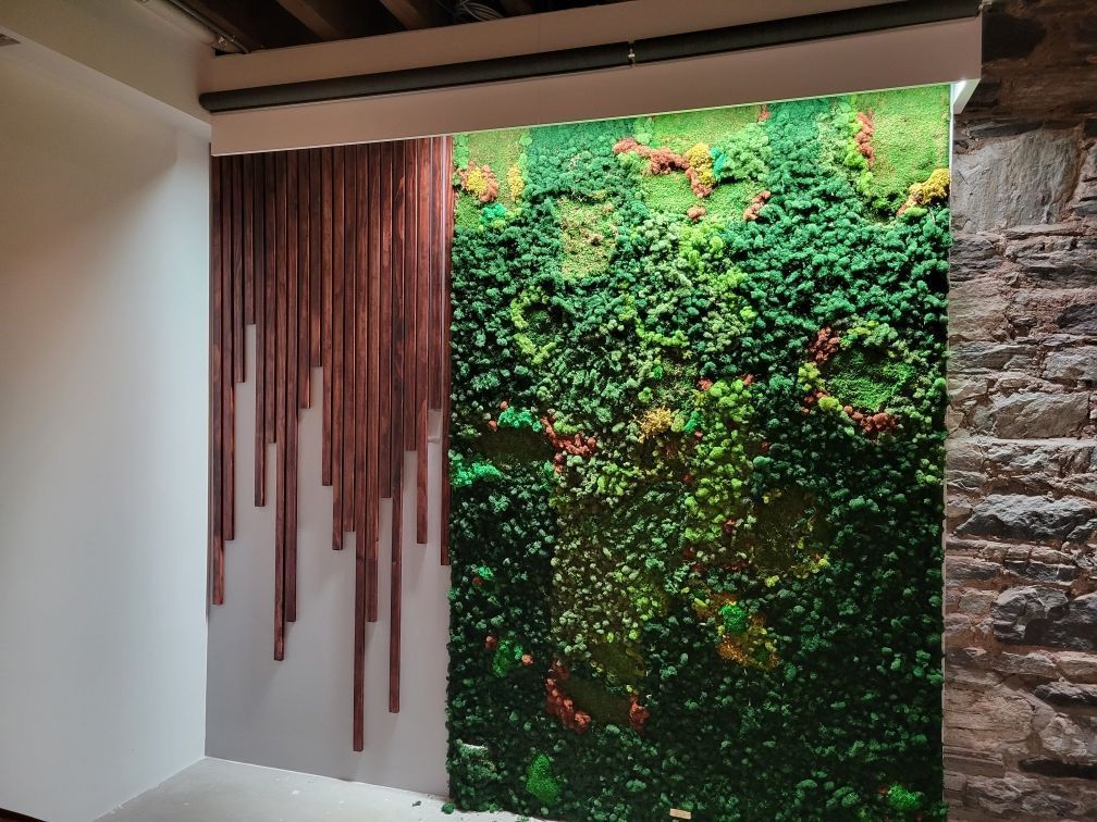 Moss & Wood Wall